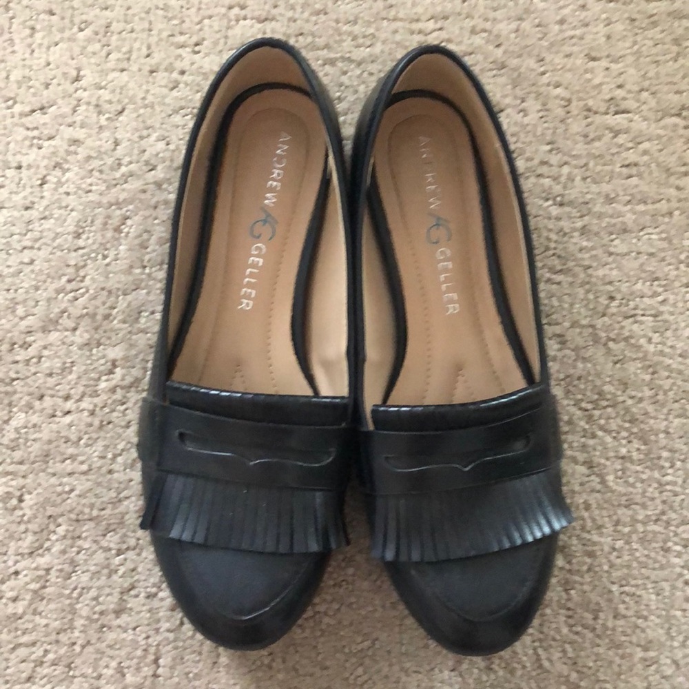 Black tassel loafers